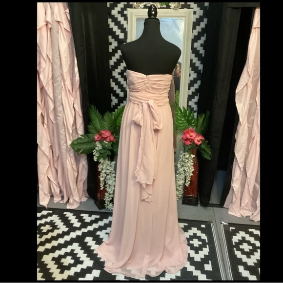 WFT-027 Chic Strapless Blush Dress Plus Size 3X - Picture 7 of 9